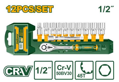 Jeu de douilles 1/2" 12 Pcs