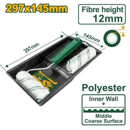 Ensemble de brosses cyrlindrique 4 en 1