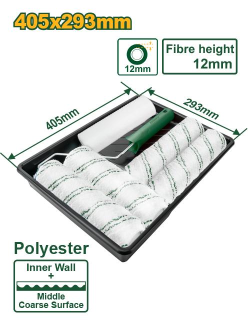 Jeu de rouleau à peinture et plateau 7 en 1